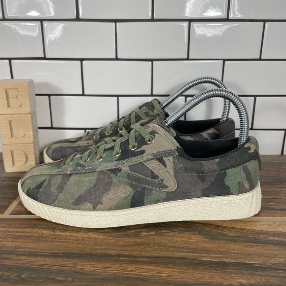 Tretorn Shoes - Tretorn Nylite 29 Plus Womens Size 6.5 Shoes Camo Suede Casual Low Top Sneakers